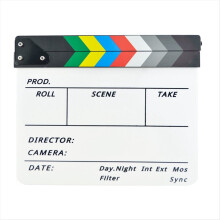 Filmklappe, Regie-Videoszene, Filmklappe (abwischbar), Action-Klappe, Fotografie-Requisiten