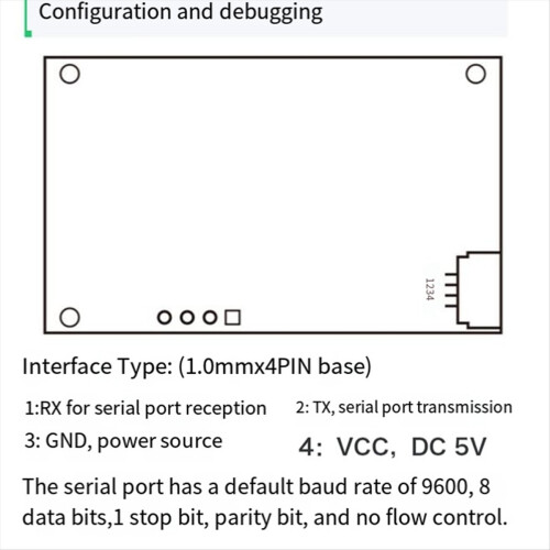 HLK-LD7901B 79G Water Level Detection Sensor LD7901B Millimeter Wave Radar Module Non-Contact(Without Cable) 2
