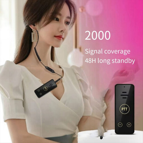 Intercom Small Mini with Headset External Sound Wireless Suitable for Beauty Salon Restaurants 1