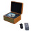 Portable Wireless Bluetooth Speaker, Multi-Functional Reprodutor CD Retro, Record Audio Player Brown 11