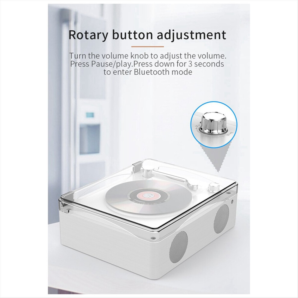 Cd Player Bluetooth 5.0 Rechargeable Built-In Speaker Hifi Music Lossless Playback Infrared Remote Control,A 4851702383436