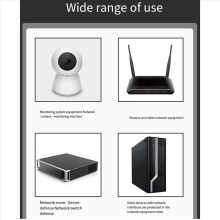 Einkanaliger Gigabit-PoE-Ethernet-Signal-SPD-Netzwerküberspannungsschutz 1000 Mbit/s für CCTV-IP-Kameras