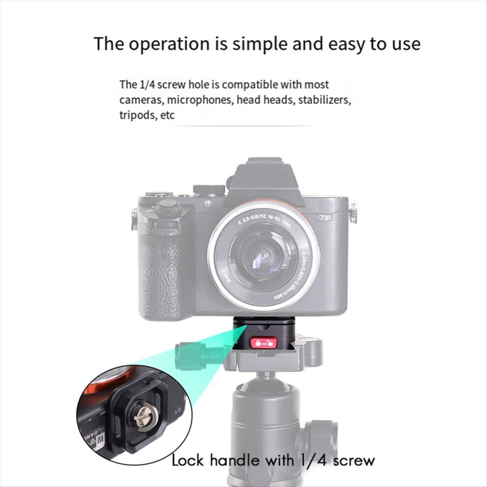 Quick Release Plate Tripod Camera Mount Adapter Setup With 1/4 Inch Screw For Gimbal Stabilizer 4854171147387