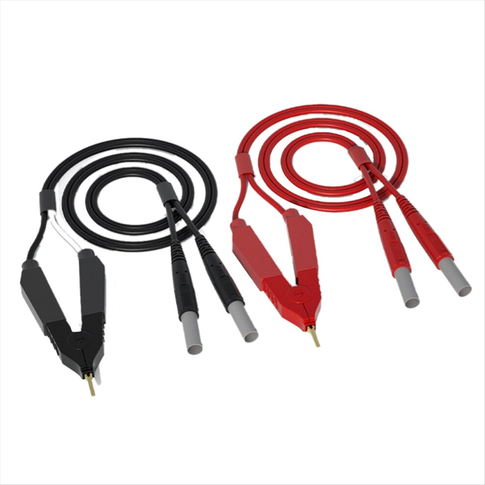 Exogio Kelvin Test Lead Bottom Resistance 4-Wire 4Mm Lantern Plug Clip Orichalum Plating Probes J.70075