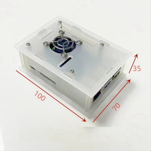 Gehäuse der 5. Generation mit Kühlventilator, transparenter Acryl-Schutzboxlüfter 1