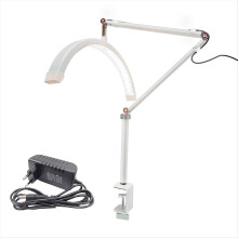 20W 16inch U-Shaped Led Half Moon Beauty Lamp Ring Eyebrow Tattoo Salon Eyelash Extension White EU Plug