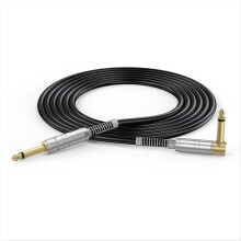 Gitarrenkabel, 3 m (10 Fuß), Instrumentenkabel, Verstärkerkabel, 6,35-mm-Klinkenstecker (vergoldet), ohne Ummantelung
