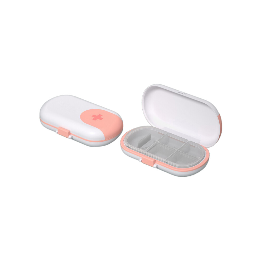 Travel Pill Organizer With Four Compartments Daily Pill Box Compact Medicine Case For Pocket Purse Eco Friendly Moisture Proof Travel Pill Organizer F