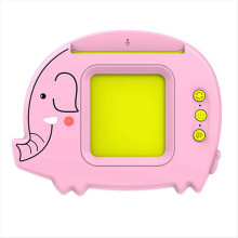 Flash Cards English German French Children's Educational Audio Elephant Early Education Card Inserter Pink