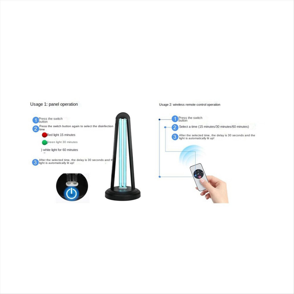Exogio Uv Disinfection Lamp Household Mite For 50 55W + Double Eu Plug