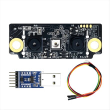 FM225 3D-Gesichtserkennungsmodul mit KI-Offline-UART- und USB-Schnittstelle sowie binokularer Infrarotkamera und Live-Erkennung