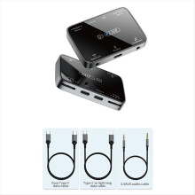 Neuer, geeignet für Beleuchtung/Type-C Universal-Stereo-Live-Übertragungs-Soundkartenadapter Karaoke und Mikrofon-Artefakt