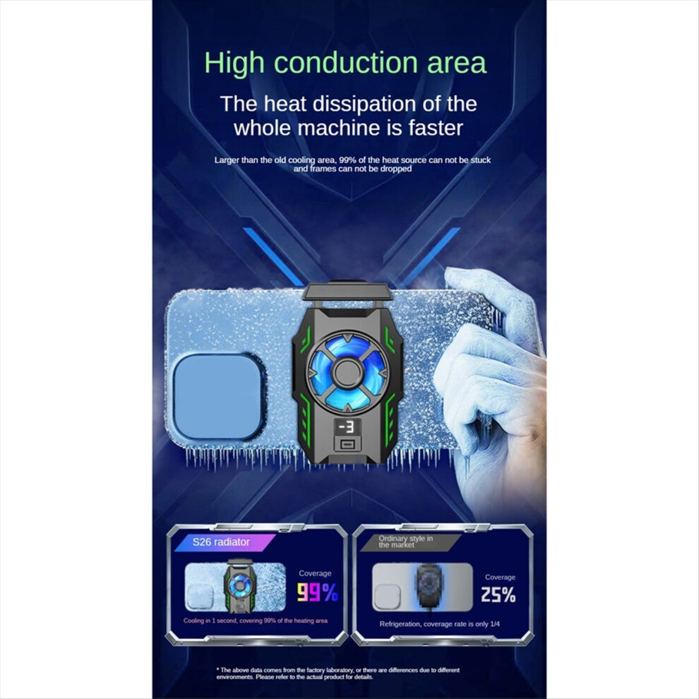 Mobile Phone Cooler Cooling Fan Radiator For System Cool Heat Sink Cellphones Tablets Exogio