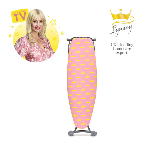 Swan Lynsey's Cleaning Range Large Ironing Board - Adjustable Height, Reflective Cover