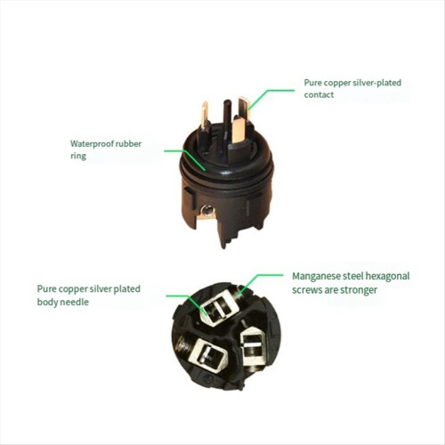 Waterproof LED Display Plug Stage Lighting Equipment Multi-Function Convenient Power Connector Plugs, B-Yellow 2