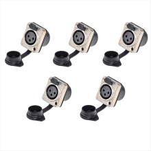 3 Pole Holder Waterproof Male and Female Microphone Audio Plug Xlr Balanced Threaded XLR Head Holder, A