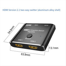 2.1 Switch Splitter Converter 8K HD Bidirektionaler Switcher 2 in 1 Out, Out Adapter