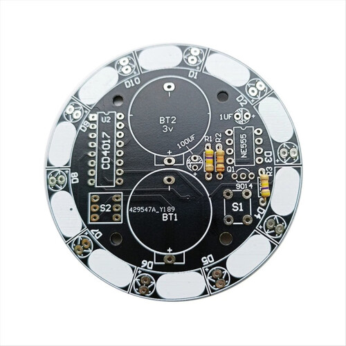 Lucky Turntable LED Light DIY Electronic Kit Welding Project Training Module for Learning Training,DIY
