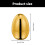Eggs Shaped Toothpick Storage Box Stainless Steel for-Gold 4