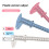 Plastic Vernier Caliper 150mm Double Scale Design Portable-Grey 6