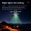 For Mini 4 Pro Lighted Height Enhancement Kickstand LED Warning Light Flashing Multi-Functional Landing Gear 2