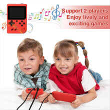 2,4-Zoll-Retro-Handheld-Spielkonsole + Spielcontroller für Kinder, 400 Spiele, unterstützt TV-Anschluss und Zweispieler-Modus