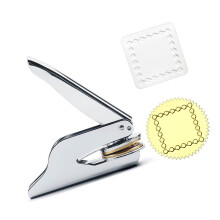 Embossing Seal Stamp for Book Certificate-square tambourine