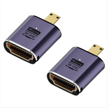 2 Pack 8K Micro--Compatible Adapter for Cameras HDTV Monitor