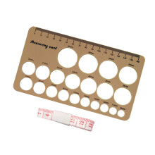 Breastfeeding Measurement Tool Soft Flange Gauges-Light brown