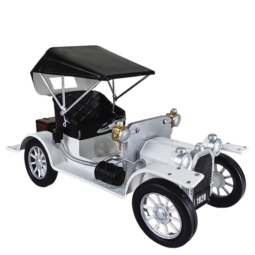 Classical Color Iron Car Model, Collectible Vehicle-White