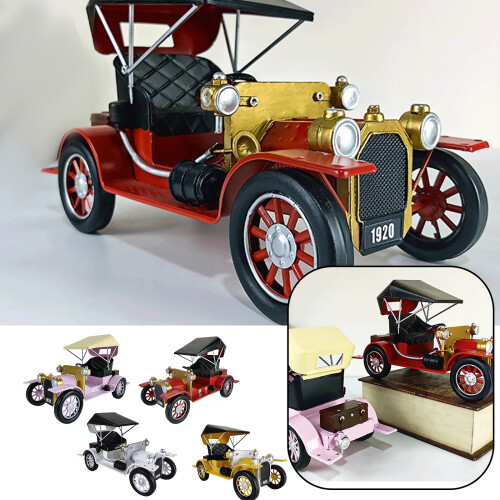 Classical Color Iron Car Model, Collectible Vehicle-White 1