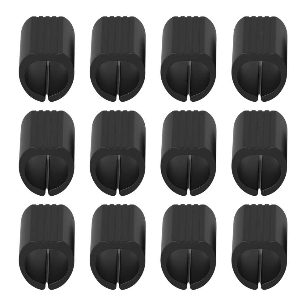 12 Pack U Shaped Furniture Nonslip Pads For Office Chairs-Black 7696000807492