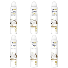 6 x 150ml Dove Coconut & Jasmin Deodorant Spray