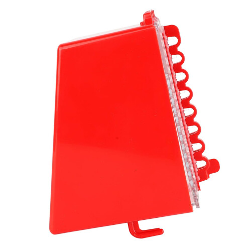 Lockout Tagout Box Kit Wall Mount 8Hole ABS Material Transparent Lid 1