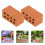 100Pcs Miniature Landscaping Bricks 0.8"X0.4" For Dollhouse And Models 10