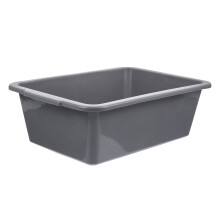 Plastic Bus Tub Gallon Grijs Voor Groenten En Fruit Wassen