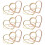 24 Office Paperclips Vastzetten Clips Creatieve Legering 5