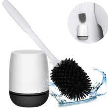 Escova para vaso sanitário, sem odor, para banheiro com suporte de escova automático.
