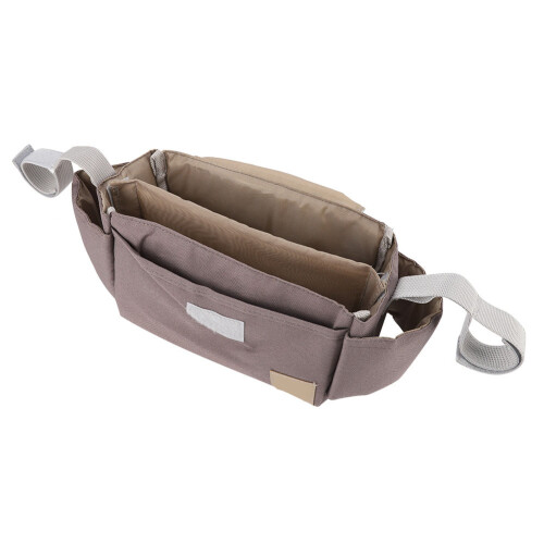 Αδιάβροχο καρότσι Diaper Caddy Universal Organizer καροτσιού με θήκη για ποτήρια και ασφαλείς 1
