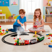 Trem de vapor brinquedo - SPRINGOS - 2025 - Efeitos sonoros - Vapor - 7 peças