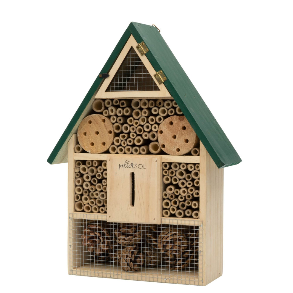 Pelle & Sol Eco-Friendly Bee House | Bug Hotel For Bees, Butterfly,