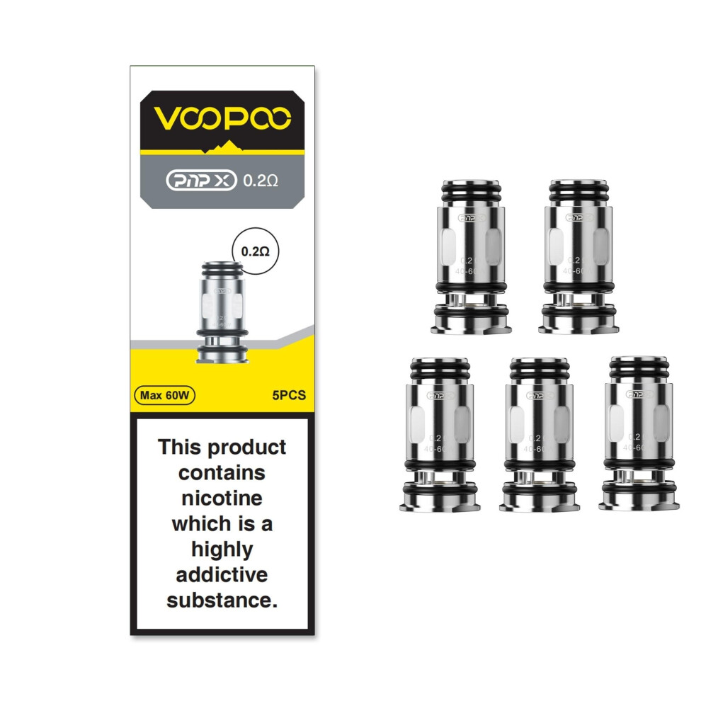 Voopoo Pnp X Replacement Coils, 0.2 Ohm, Mesh Coils, Works With Drag