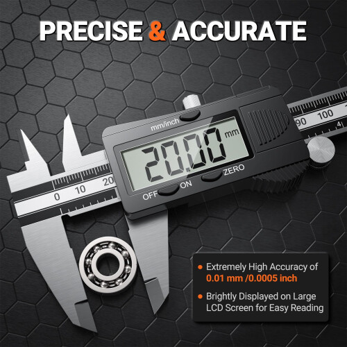 Digital Vernier Caliper, Preciva 150mm Electronic Precision Calipers 2