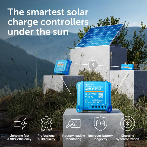 Victron Energy SmartSolar MPPT Solar Charge Controller (Bluetooth) - 1