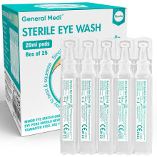 General Medi Eye Wash - Sterile Saline Solution 20ml/0.9% (Pack of 25)