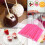 100 Pezzi Per Dolci Torta Festa Compleanno Rosa 8