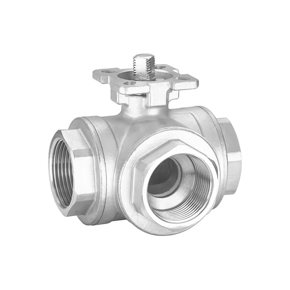 11/4 Inch Ss304 Stainless Steel Platform Threeway Ball Valve T/L Type Female Thread 1Pcs 9067246214494