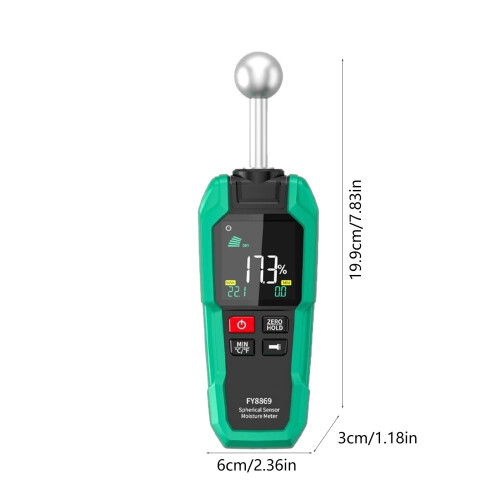 Professionelles Hygrometer mit sofortiger Datenanzeige, geeignet 2