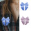 10 Pcs Double Side Bowknot Patches Bows Embroidered-Blue 3