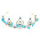 Rhinestone Tiara Barock Kroon Bröllopsbrud Huvudprydnad 11